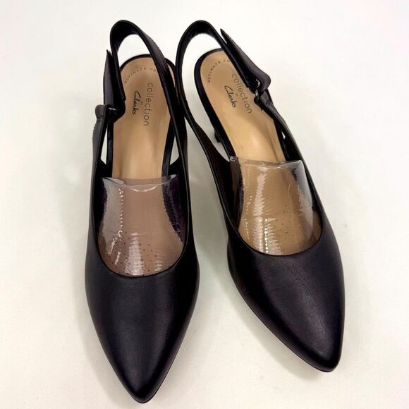 Elegant Black Slingback Heels - Picture 5 of 14